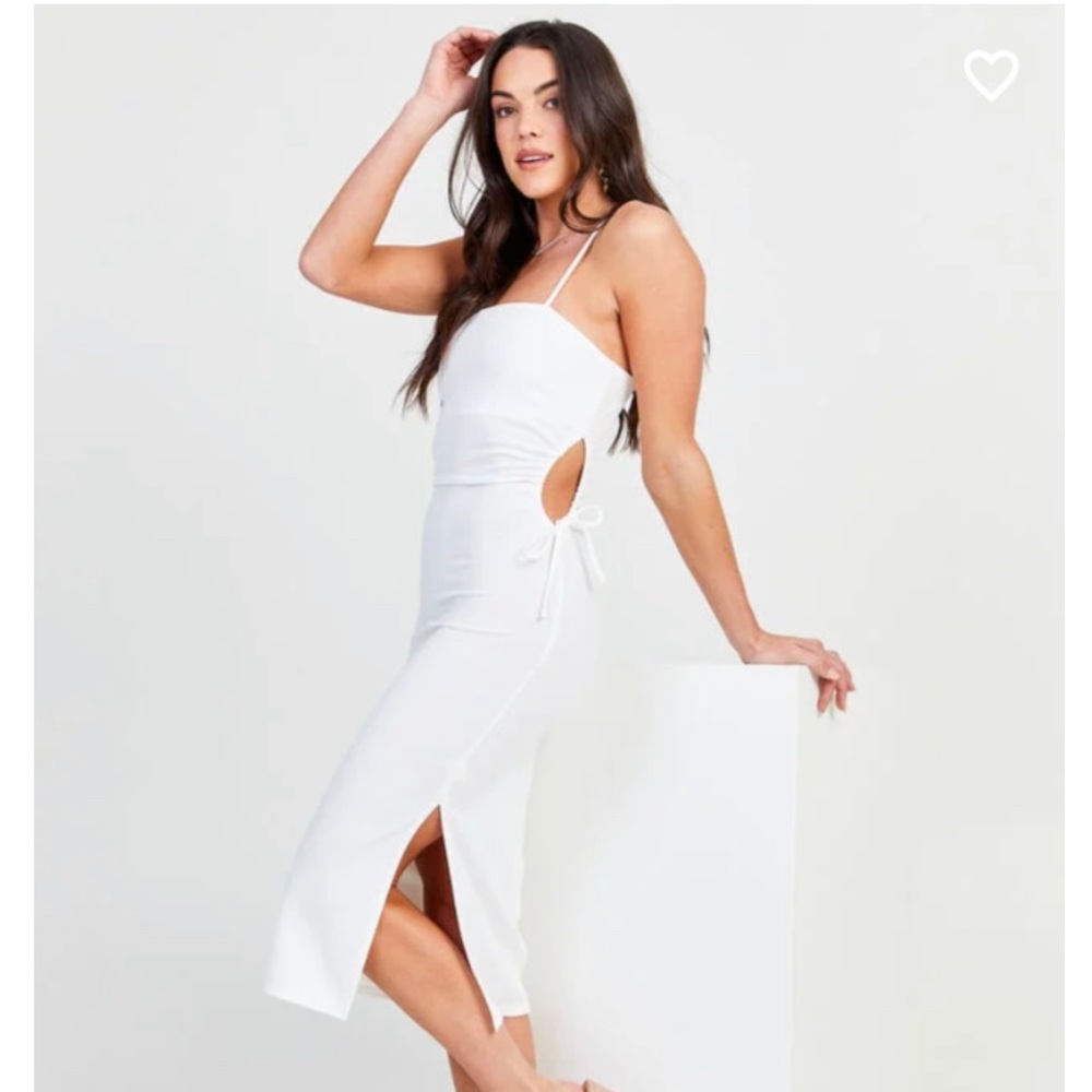 Altar'd State white tight cutout dress